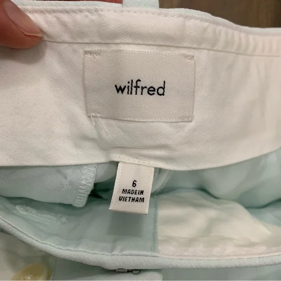 Wilfred pants light Mint Women’s straight leg Trousers size 6 with 30” inseam - Picture 3 of 8